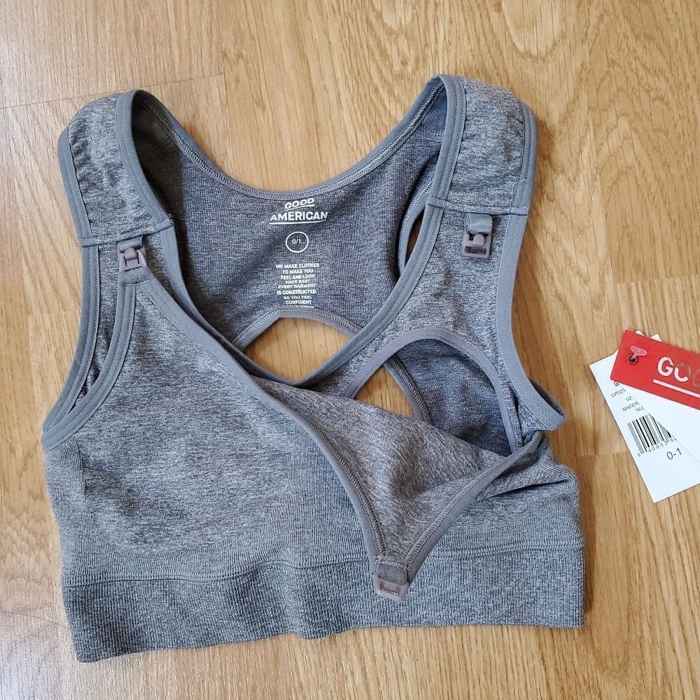 Good American Maternity Seamless Nursing Bra sz 0-1 = Xs - Picture 8 of 15